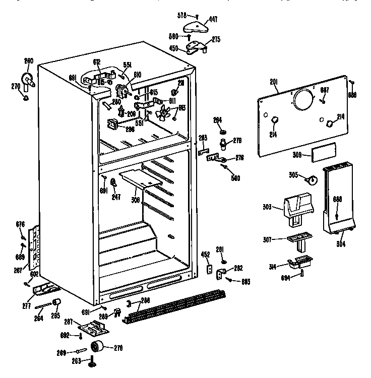 Cabinet parts