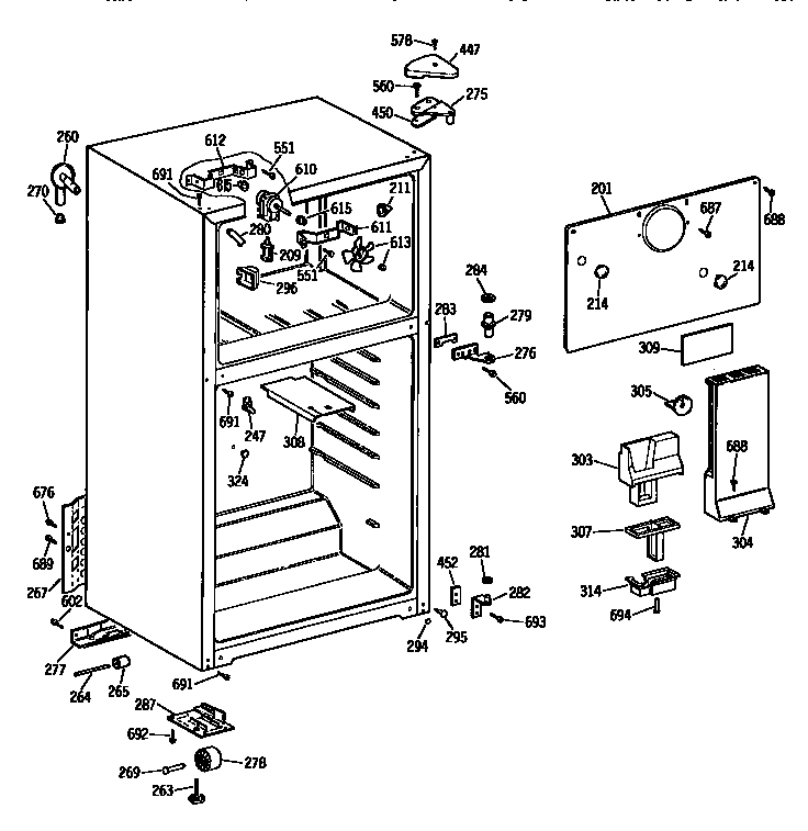 Cabinet parts