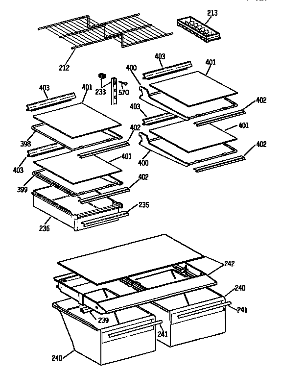 Shelf parts