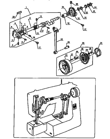 Geared cam assembly