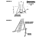 Sears 72032 horizontal member and ground anchor diagram