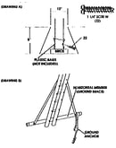 Horizontal member and ground anchor