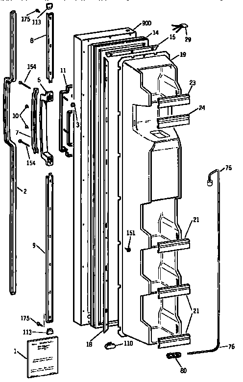 Freezer door
