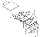 Kenmore 11089519800 top and console parts diagram