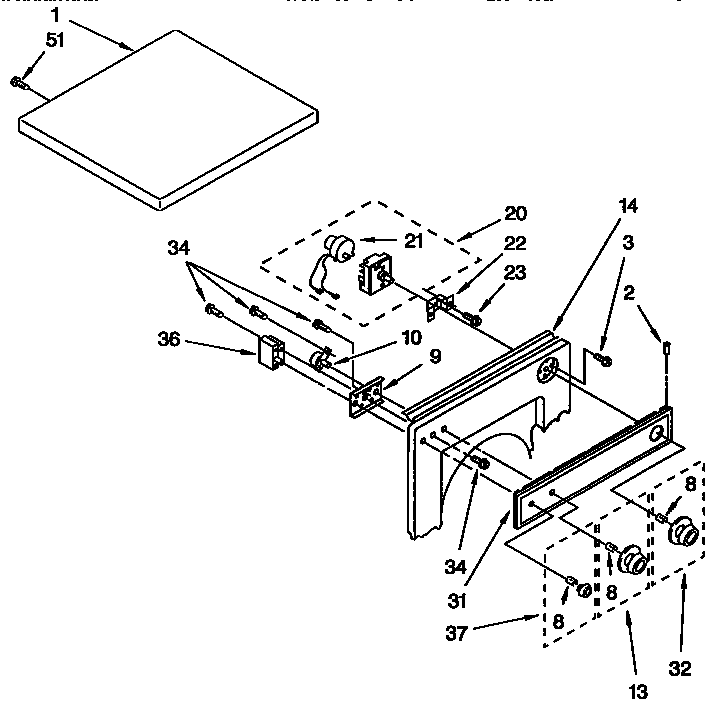 Top and console parts