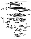 Compartment separator parts