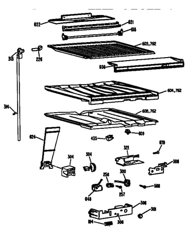 Compartment separator parts
