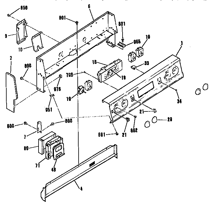 Backguard section