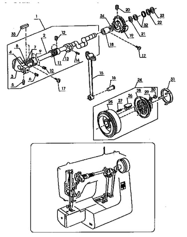 Take up lever