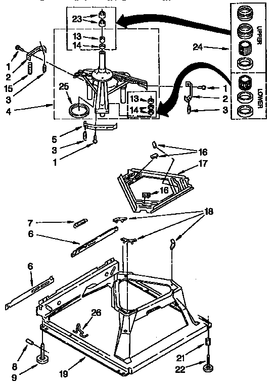 Machine base parts