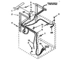 Kenmore 11099575800 dryer support and washer parts cabinet harness parts diagram