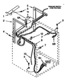 Dryer support and washer parts cabinet harness parts