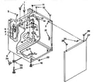 Kenmore 11099575800 washer cabinet parts diagram