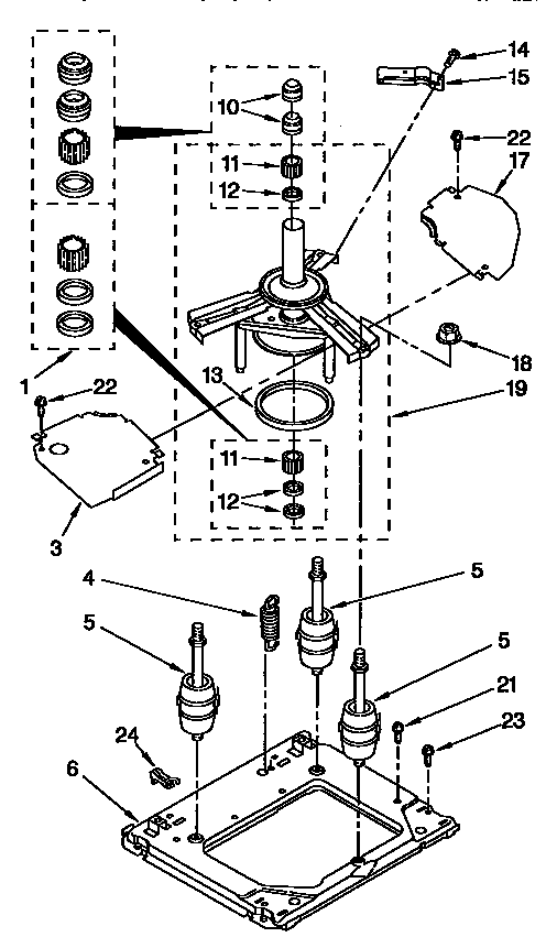 Machine base parts