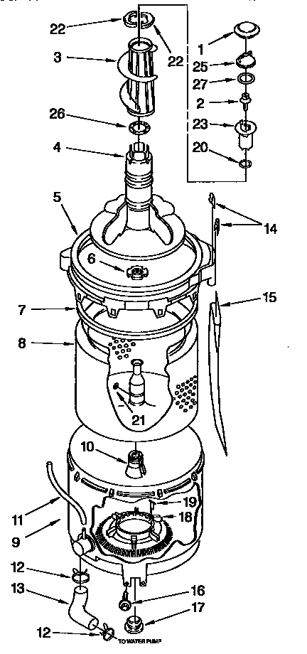 Tub and basket parts