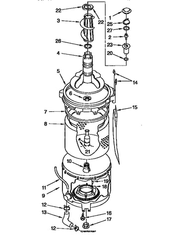 Tub and basket parts