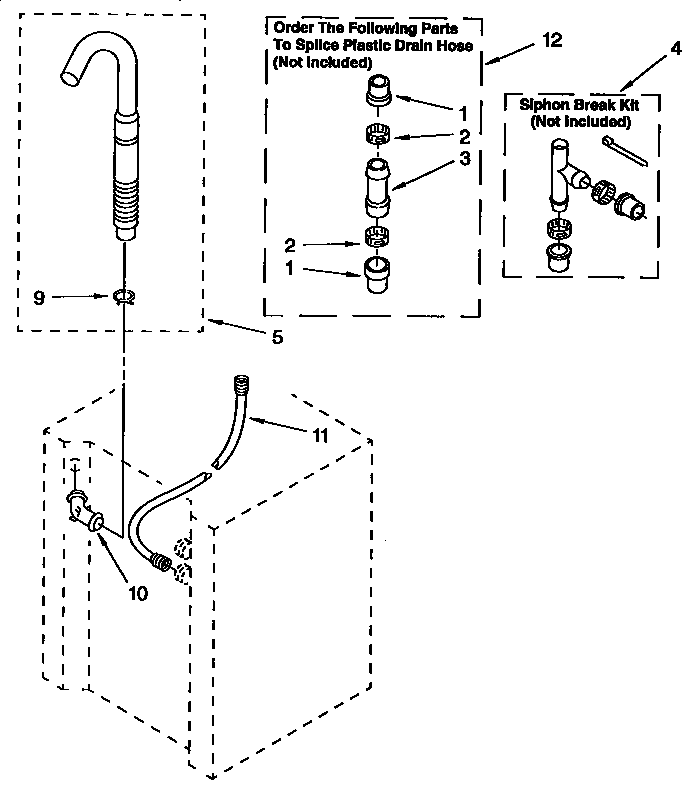 Washer water system parts