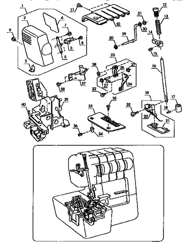 Presser bar assembly