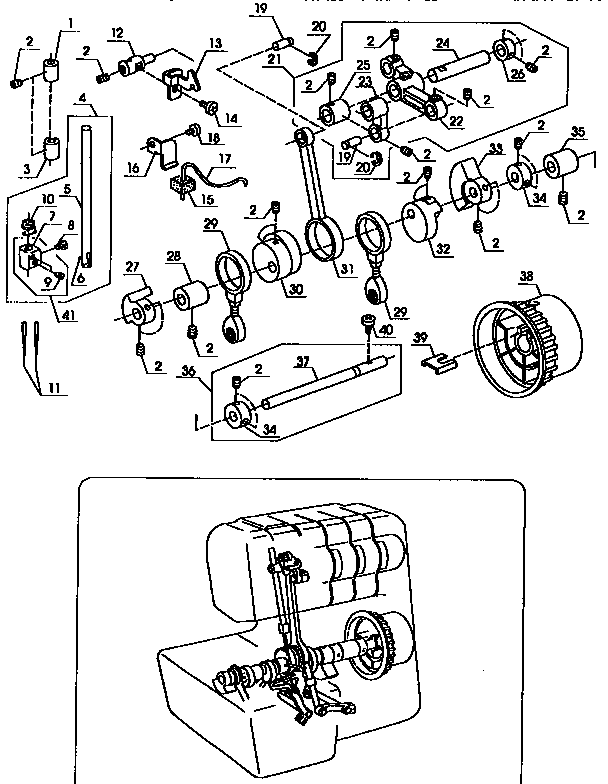 Needle bar unit