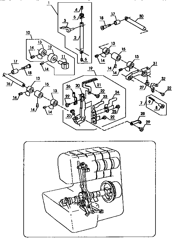 Loopers and drive shaft
