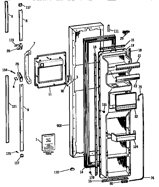Freezer door