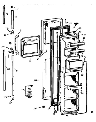 Freezer door