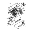 Hewlett Packard HP LASERJET 4-C2001A / C2021A motor and power supply assembly diagram