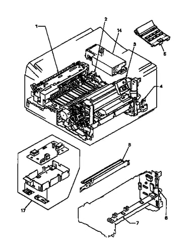 Motor and power supply assembly