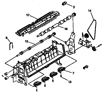 Roller, guide, and belt assembly
