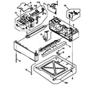 Hewlett Packard HP LASERJET 4-C2001A / C2021A cover and frame assembly diagram