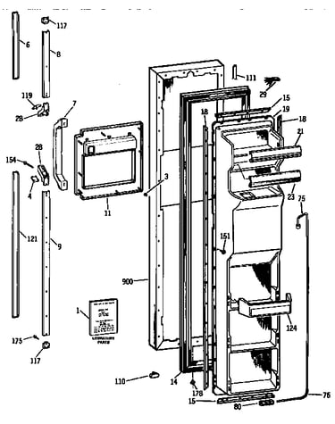 Freezer door
