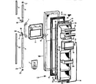 Kenmore 3639537823 freezer door diagram