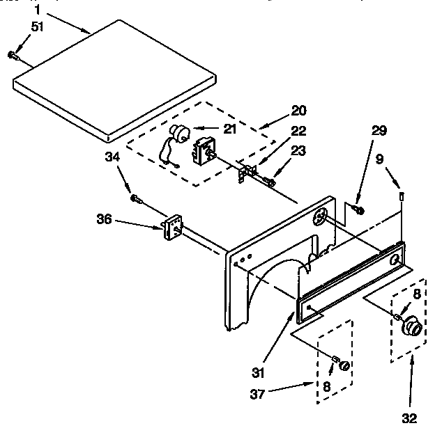 TOP AND CONSOLE PARTS