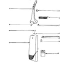 Eureka 6410AT handle and bag housing diagram
