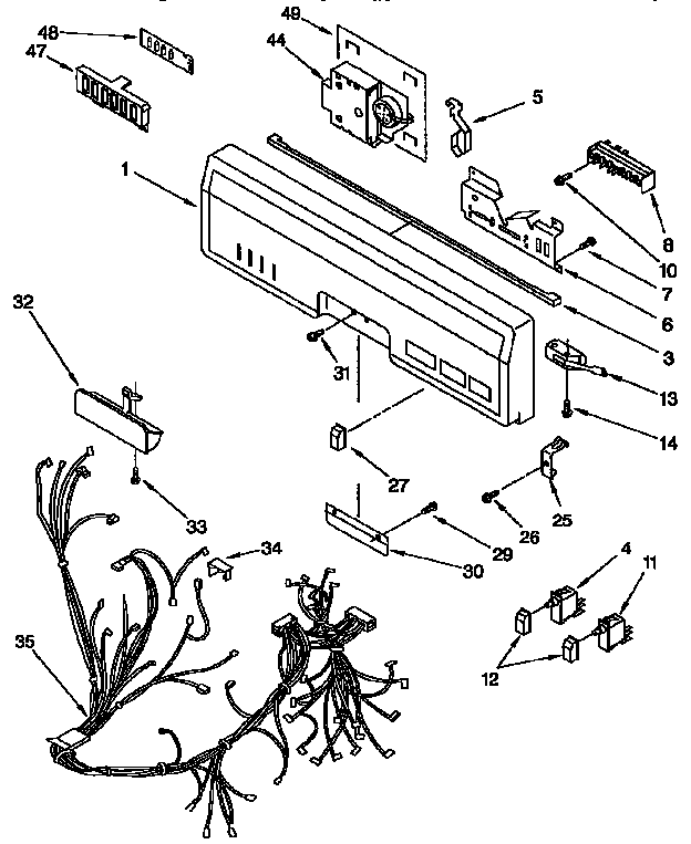 Control panel parts