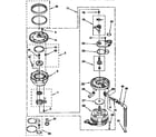 Kenmore 665KUDS23HBWH0 pump and motor parts diagram