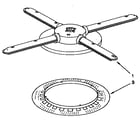 Kenmore 665KUDS23HBWH0 lower washarm and strainer parts diagram