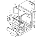 Kenmore 665KUDS23HBWH0 frame and tank parts diagram