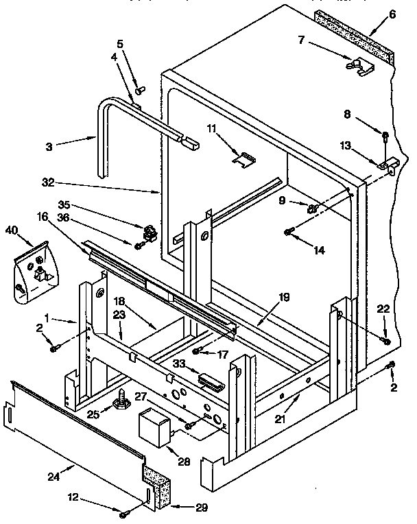 Frame and tank parts