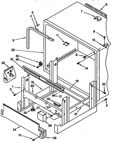 Frame and tank parts