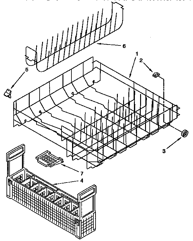 Lower rack parts