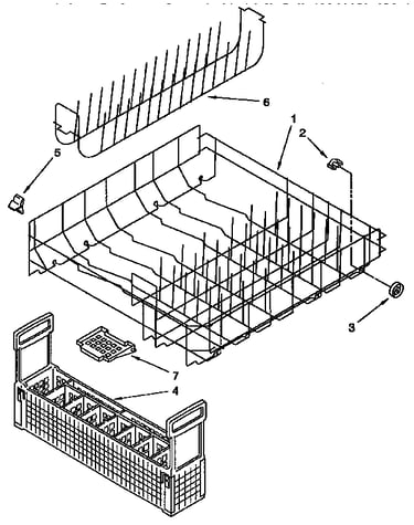 Lower rack parts