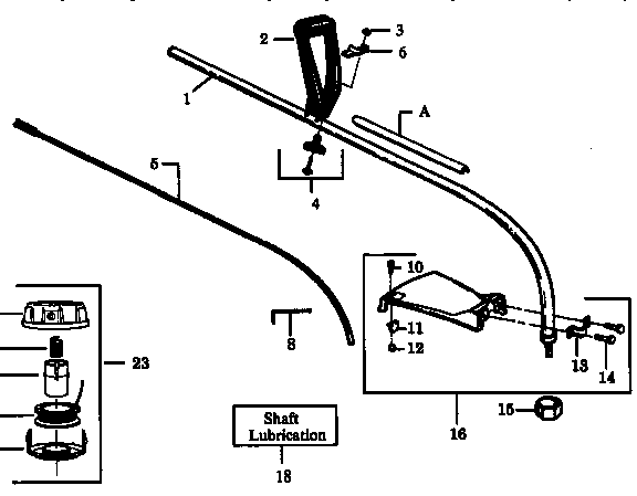 Drive shaft and cutting head