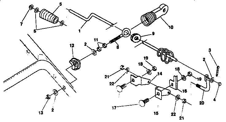 Chute control rod repair parts