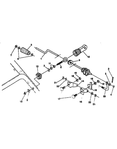 Chute control rod repair parts