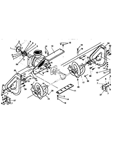 Auger housing repair parts