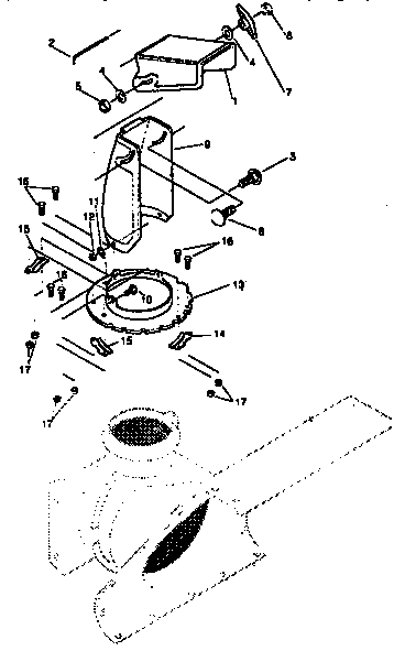 Discharge chute repair parts