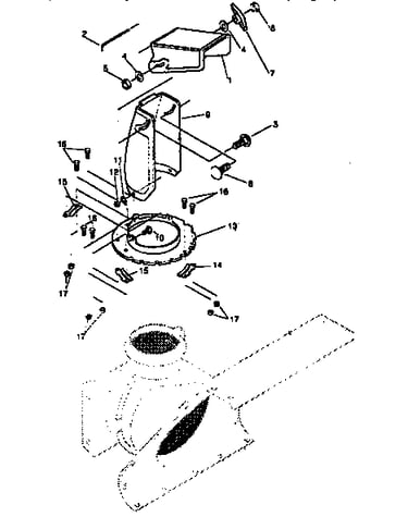 Discharge chute repair parts