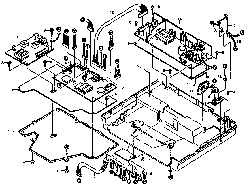 BOTTOM PLATE AND MAIN CONTROL PCB