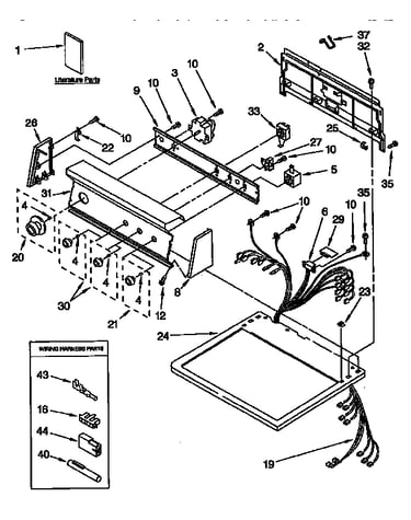 Top and console parts